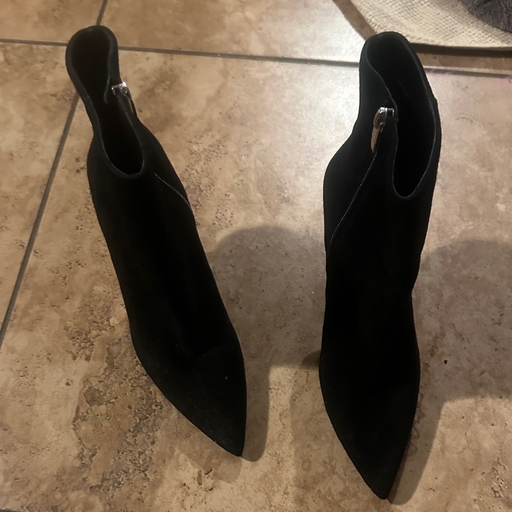 Marc Fisher Black Heeled Boots